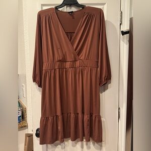 Torrid Brown V-Neck Dress